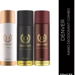 Denver Nano Travel Size Deo Pack for Men (50ml x 3)