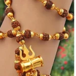 Gold Plated Shiv Shakti Kavach Necklace for Men/Women