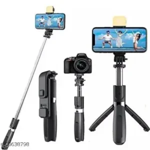 Bluetooth Selfie Stick Tripod with Light (R1S)